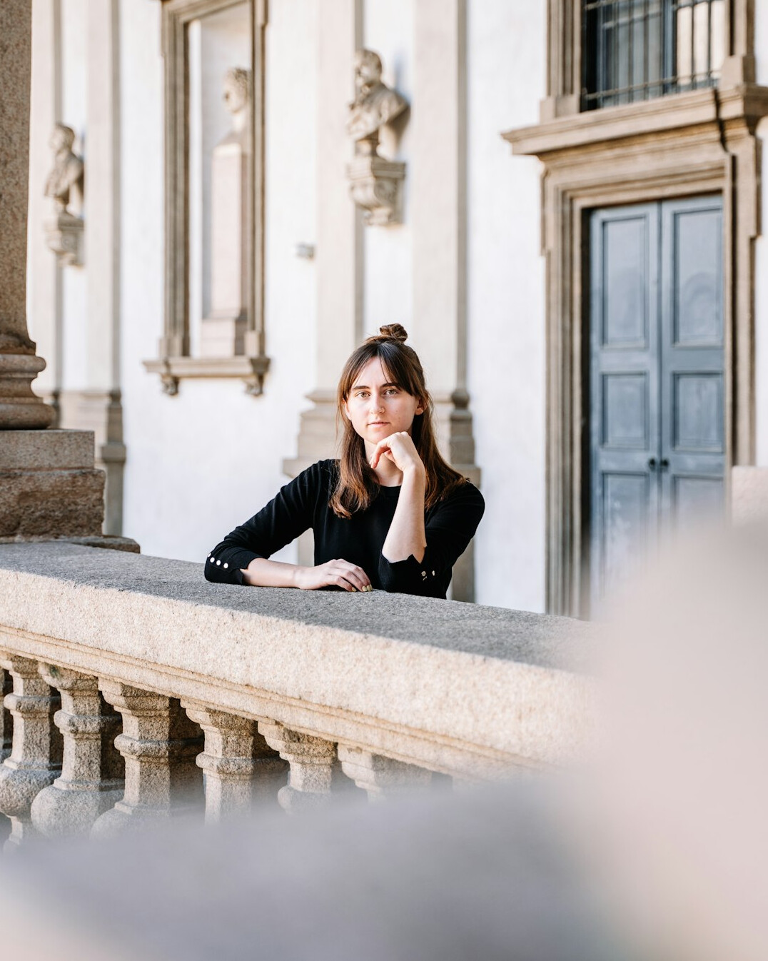 Portrait of a North African Belgian woman legal advisor